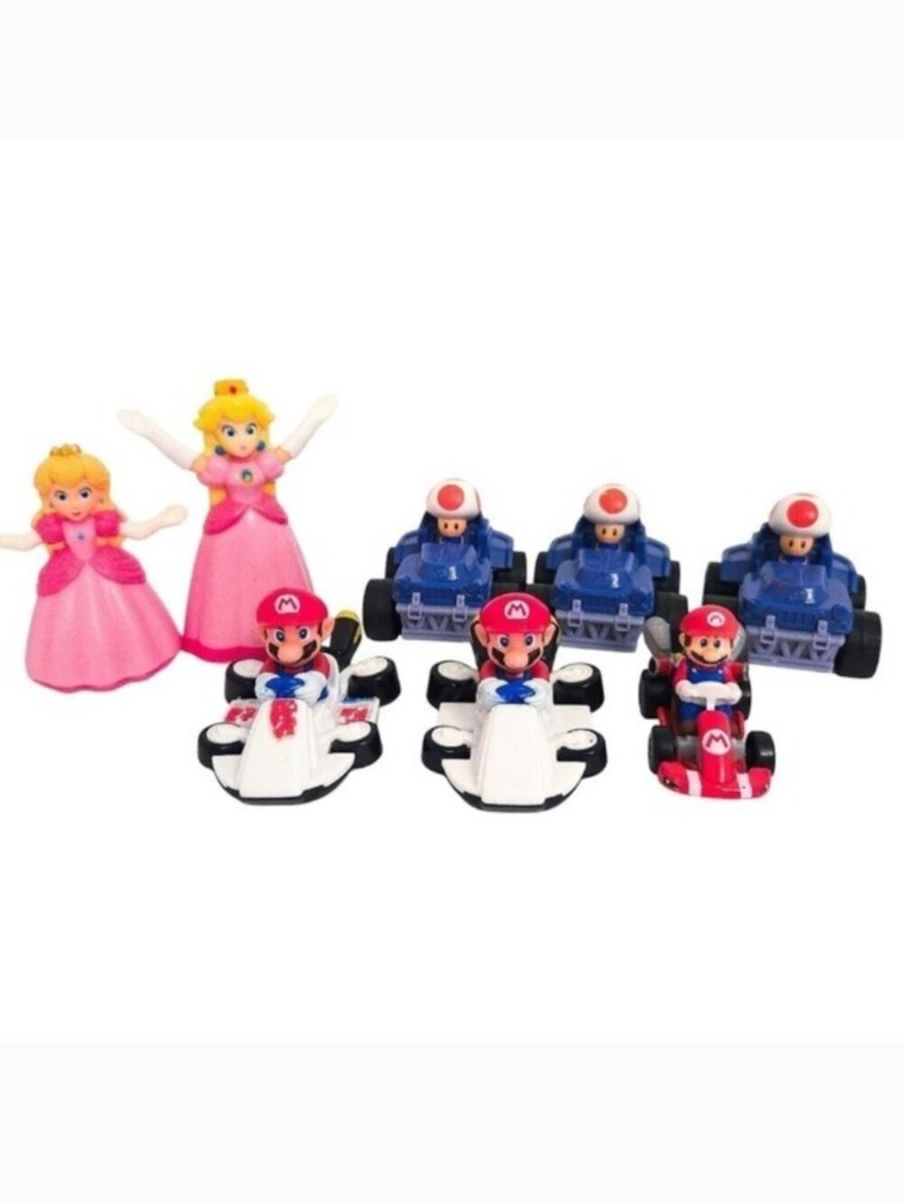 Nintendo Super Mario Hot Wheels & McDonalds‎ Toy Car Figurines (Lot of 8)